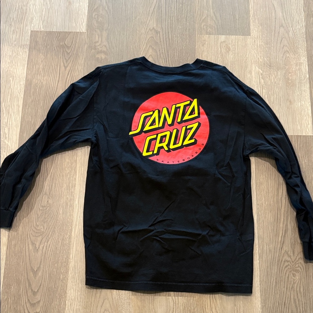 Santa Cruz Black Crew Neck Shirt - Picture 3 of 3